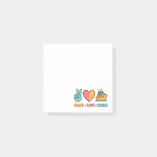 Post-it® Peace Love Cruise Vacances