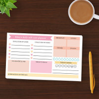 Peach Buts Rose Mood Daily Selcare Planner