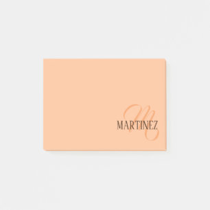 Post-it® Peach Fuzz Nom Personnalisé Élégant