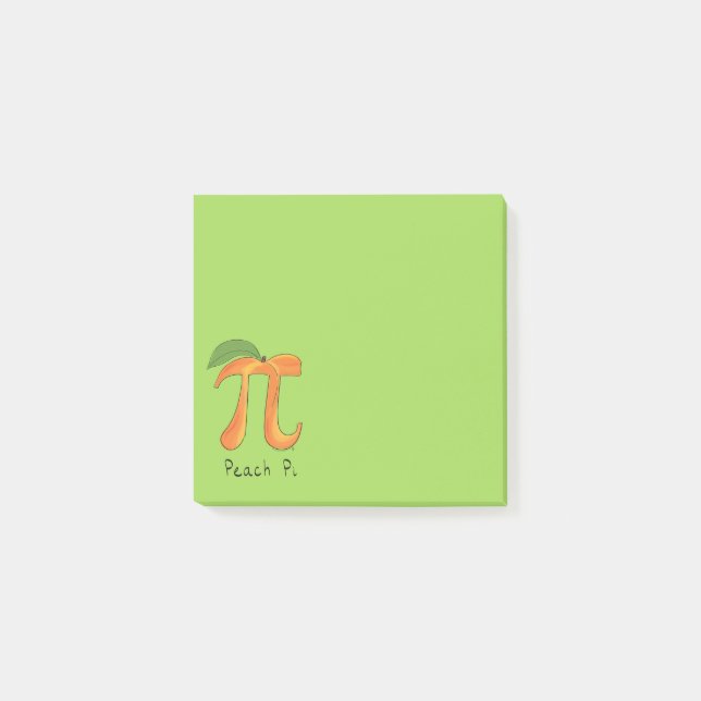 Post-it® Peach Pi Cute Math Pi Day Notes (Devant)