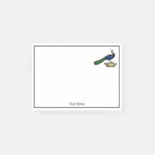 Post-it® Peacock héraldique Vintage stylisé sur Couronne C