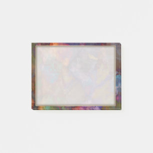 Post-it® Peacock Ore Chalcopyrite Motif en marbre coloré