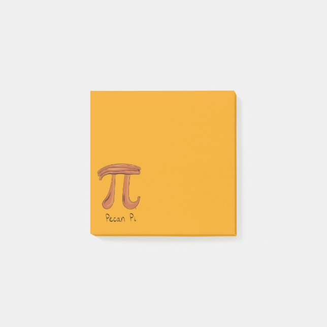 Post-it® Pecan Pi Cute Math Pi Notes Day (Devant)