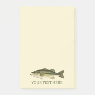 Post-it® Pêche à la Bass Bouche Personalisée
