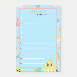 Post-it® Peekaboo Blue Baby Chick Notes