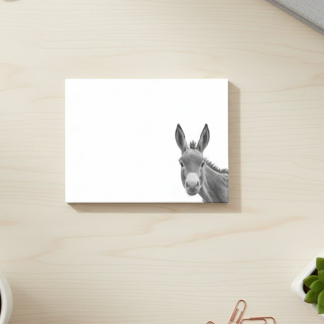 Post-it® Peeking Donkey Cute (Créateur téléchargé)