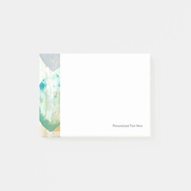 Post-it® Peinture Abstraite moderne sur papier journal (Devant)