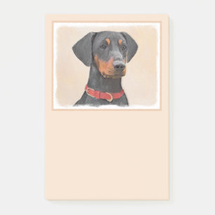 Post-it® Peinture allemande Pinscher peinture art animal or
