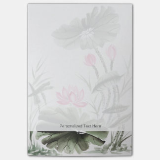 Post-it® Peinture d'aquarelle de fleur de Lotus