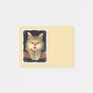 Post-it® Peinture de chat Mad - Cute Original Cat Art