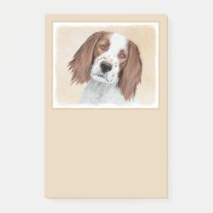 Post-it® Peinture en Setter rouge et blanc irlandais - Art 