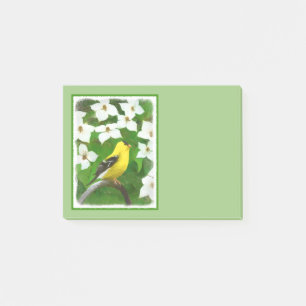 Post-it® Peinture Goldfinch - Cute Original Chien Art