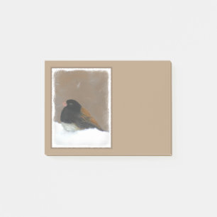 Post-it® Peinture Junco foncée - Art original pour oiseaux