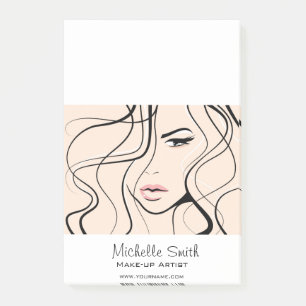 Post-it® Peinture minimaliste Pastel Peach Élégante maquill