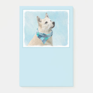 Post-it® Peinture norvégienne Buhund - jolie art original c