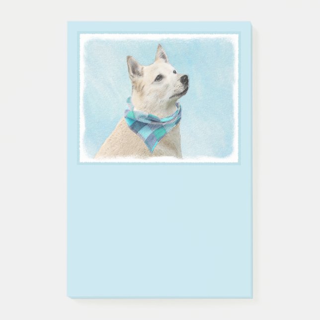 Post-it® Peinture norvégienne Buhund - jolie art original c (Devant)