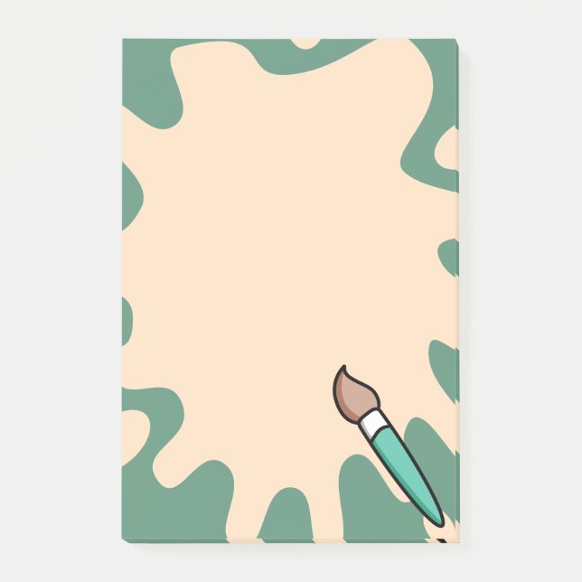 Post-it® Peinture Splatter Peinture Pinceau Artistique (Devant)