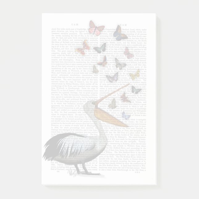 Post-it® Pelican & Papillons (Devant)