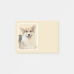 Post-it® Pembroke Welsh Corgi Painting - Original Dog Art