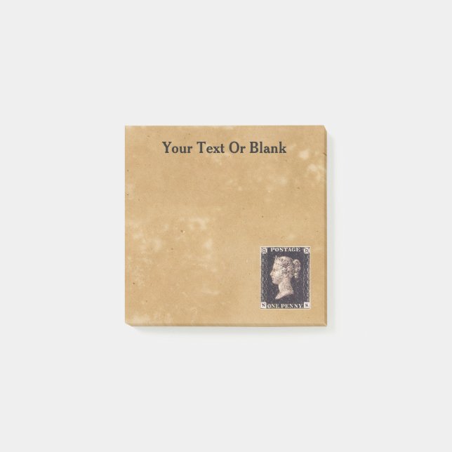 Post-it® Penny Black Postage Timbre (Devant)