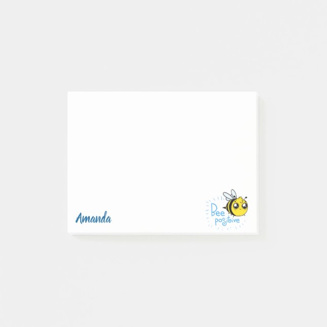Post-it® Penser Positive Abee Positive Mignonne Abee (Devant)