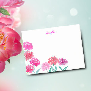 Post-it® Peonies aquarelles personnalisées
