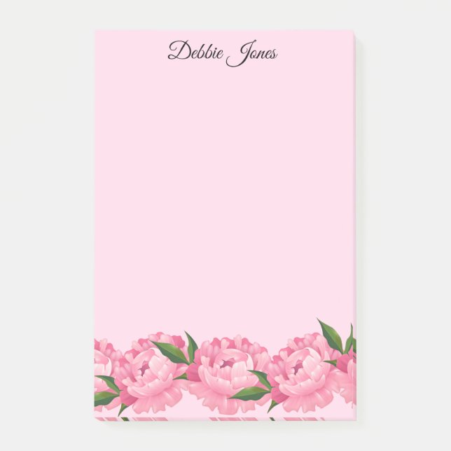 Post-it® Peony rose Post-it-Notes (Devant)