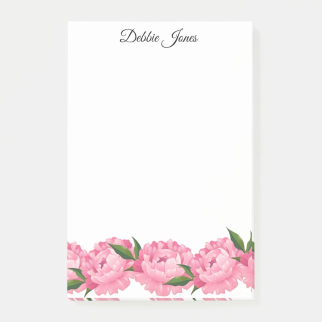 Post-it® Peony rose Post-it-Notes (Devant)