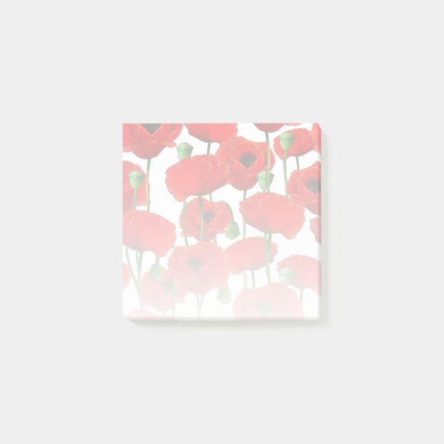 Post-it® Pépites rouges modèle floral (Devant)
