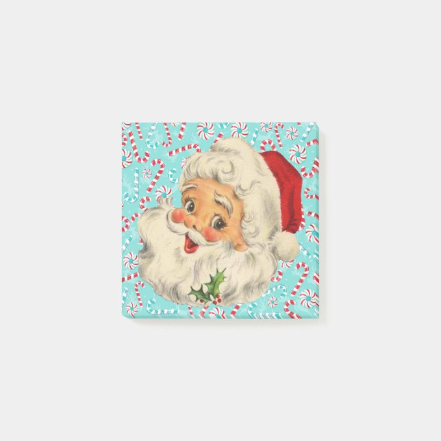 Post-it® Père Noël avec des menthes poivrées (Devant)