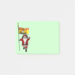 Post-it® Père Noël Avec Drapeau Du Nouveau-Brunswick CDN