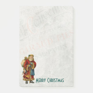 Post-it® Père Noël de style vintage Santa Claus