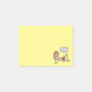 Post-it® Père Noël drôle ici Humour de Noël