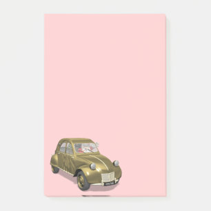 Post-it® Père Noël En Citroen 2CV