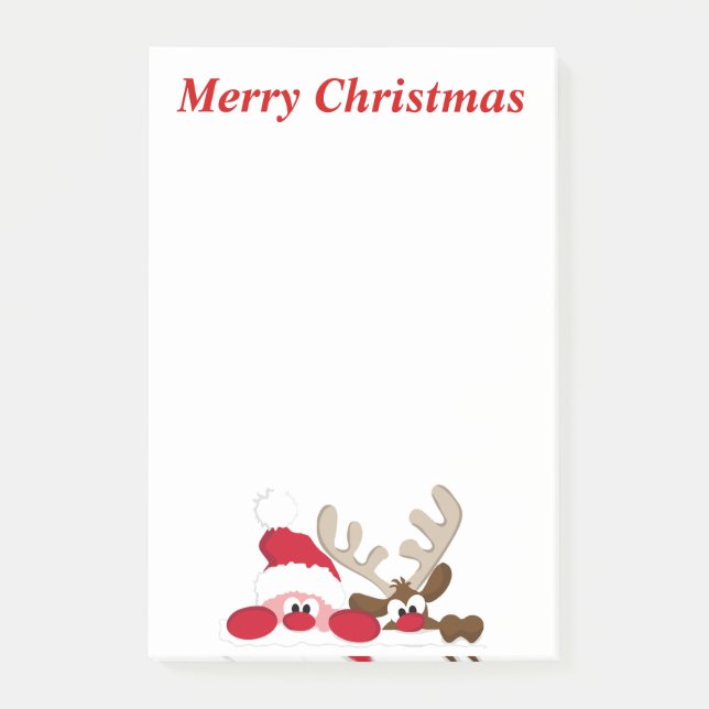 Post-it® Père Noël et renne (Devant)