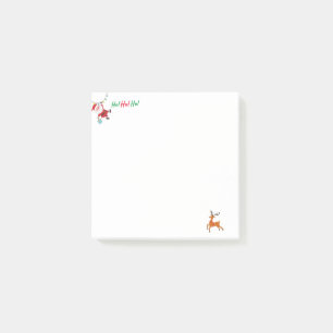 Post-it® Père Noël mignonne et un renne heureux