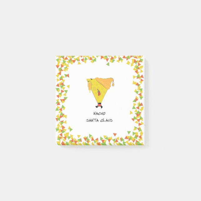 Post-it® Père Noël Nacho avec chips (Devant)