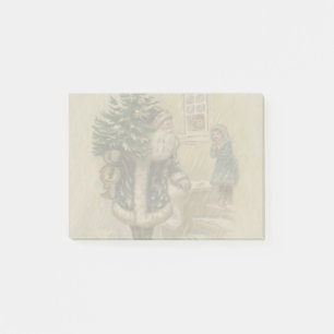 Post-it® Père Noël Vintage Neige Arbre de Noël