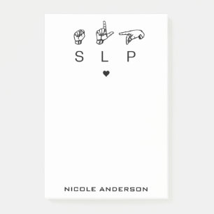 Post-it® Personalisé SLP orthophoniste Langue Pathologiste 