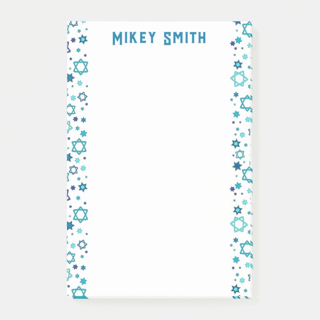 Post-it® Personalized Jewish Star (Devant)