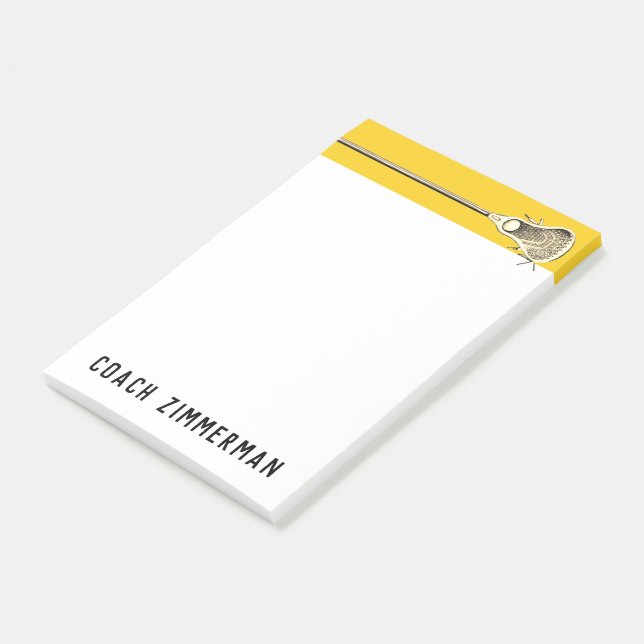 Post-it® Personalized Lacrosse (Incliné)
