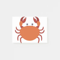 Personnage de dessin animé sur le crabe