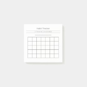 Post-it® Personnalisable Habit Tracker Post It Notes 3" x 3
