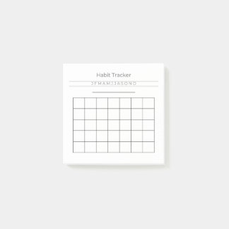 Post-it® Personnalisable Habit Tracker Post It Notes 3" x 3