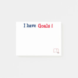 Post-it® Personnalisable j'ai le poteau de buts qu'il est