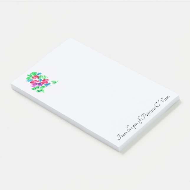 Post-it® Personnalisable Joli Bouquet Floral (Incliné)