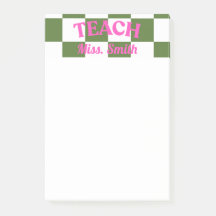 Post-it personnalisable pour enseignant