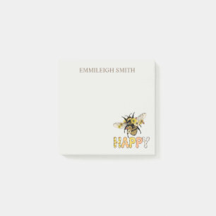 Post-it® Personnalisé Abeille Heureuse 