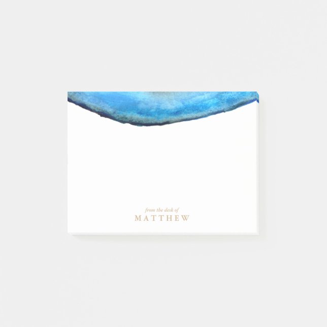 Post-it® Personnalisé | Agate bleue (Devant)