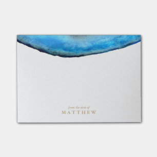 Post-it® Personnalisé Agate bleue